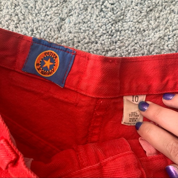 Vintage 80s red hot jeans - Picture 6 of 6